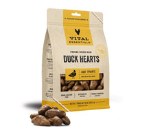 Vital Essentials Freeze-Dried Raw Duck Hearts Dog Treats