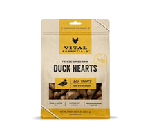 Vital Essentials Freeze-Dried Raw Duck Hearts Dog Treats
