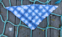 Indigo Tie Dye Napkin, Handkerchief or Tie on Bandana