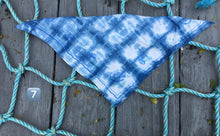 Indigo Tie Dye Napkin, Handkerchief or Tie on Bandana