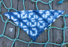 Indigo Tie Dye Napkin, Handkerchief or Tie on Bandana