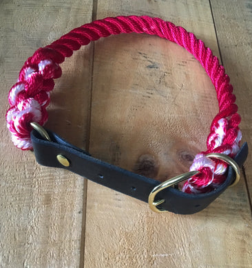 Make Your Own Combo Collar: Rope and Leather Adjustable Collar